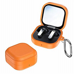 נרתיק עור מדגם Faux Leather Case מבית XDcase לאוזניות Samsung Galaxy Buds 4 / Buds 4 Pro (צבע כתום) נרתיק עור מדגם Faux Leather Case מבית XDcase לאוזניות Samsung Galaxy Buds 4 / Buds 4 Pro (צבע כתום)